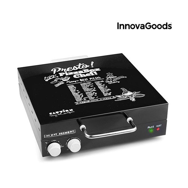 Aparat electric pentru pizza și carte de bucate, InnovaGoods, putere 1200W-image-2