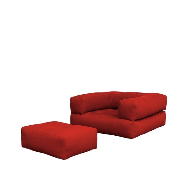 Fotoliu extensibil Karup Cube Red-image-1