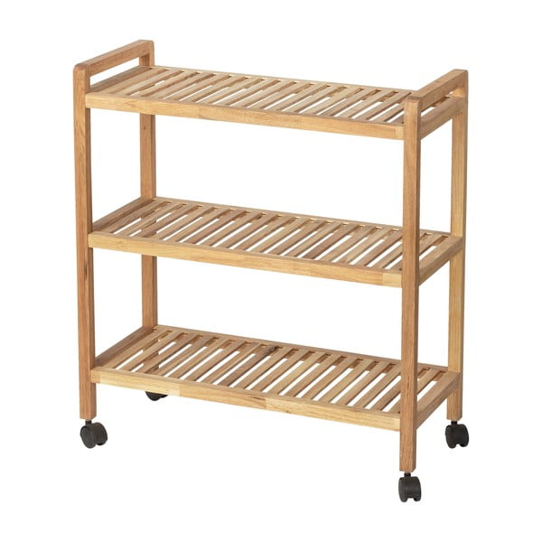 Etajeră de baie în culoare naturală din lemn de nuc 65x72 cm Norway – Wenko-image-1