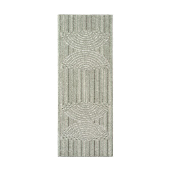 Covor tip traversă pentru interior și exterior verde 80x250 cm Nova 1201 – Ayyildiz Carpets
