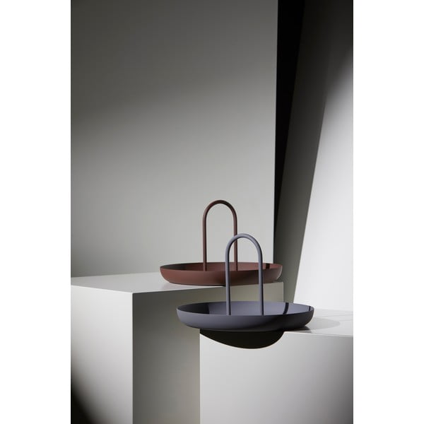 Tavă servire metalică Zone Singles, ø 20 cm, negru-image-2