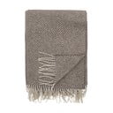 Pătură maro din amestesc de lână 140x200 cm Hoshi – Bloomingville