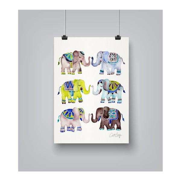 Poster Americanflat Americanflat Elephant Collection, 30 x 42 cm