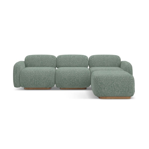 Colțar modular verde deschis (cu colț variabil) Ailani – Makamii