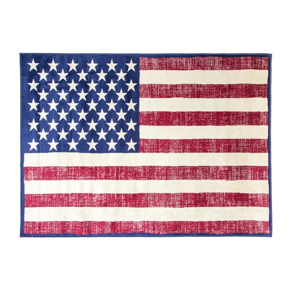 Covor cu tema drapelului american Cotex, 120 x 170 cm