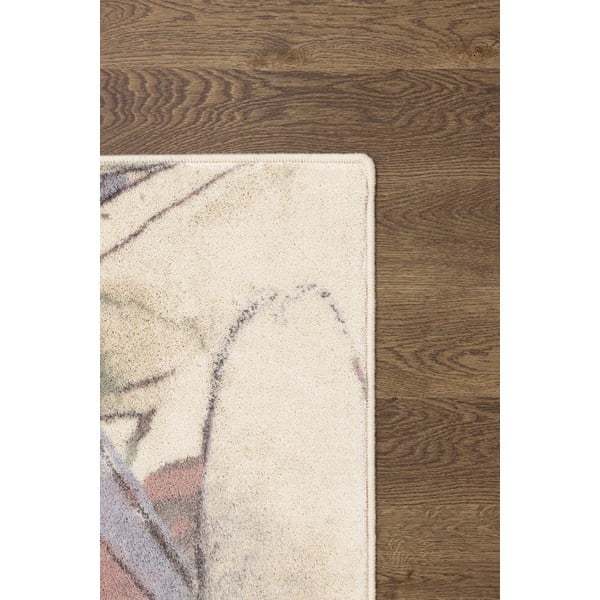 Covor crem din lână 133x180 cm Lilia – Agnella-image-3