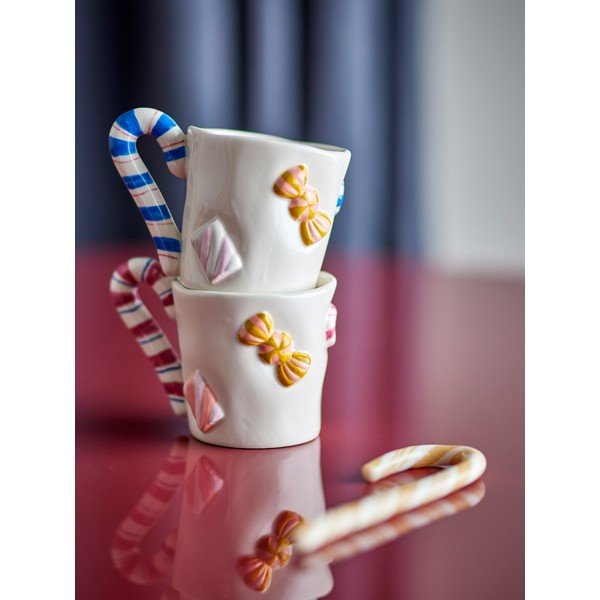 Cești 2 buc. din gresie ceramică 264 ml  cu model de Crăciun Candice – Bloomingville-image-1