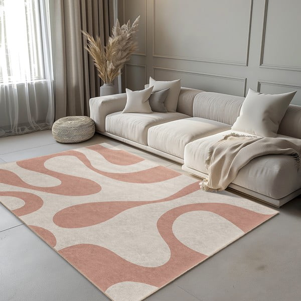 Covor roz lavabil 80x150 cm Strawberry Latte – Mila Home-image-1