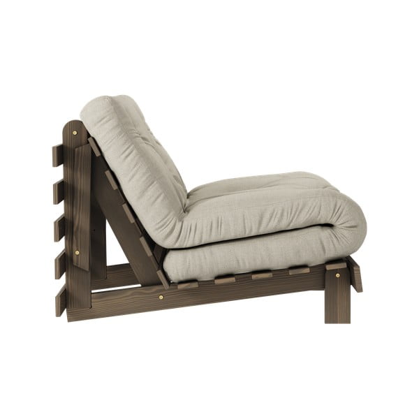 Fotoliu grej extensibil cu tapițerie din in Roots Carob – Karup Design-image-3