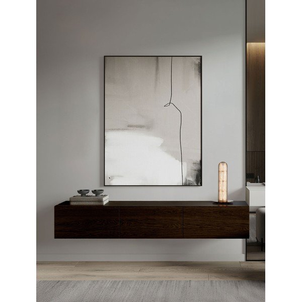 Veioză alămie LED din metal cu abajur din sticlă (înălțime 40 cm) Gloree – Nova Luce-image-1