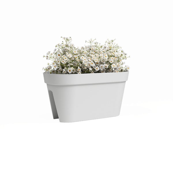 Jardinieră pentru balustradă din plastic reciclat de agățat / de perete 60 cm Capri – Artevasi-image-1