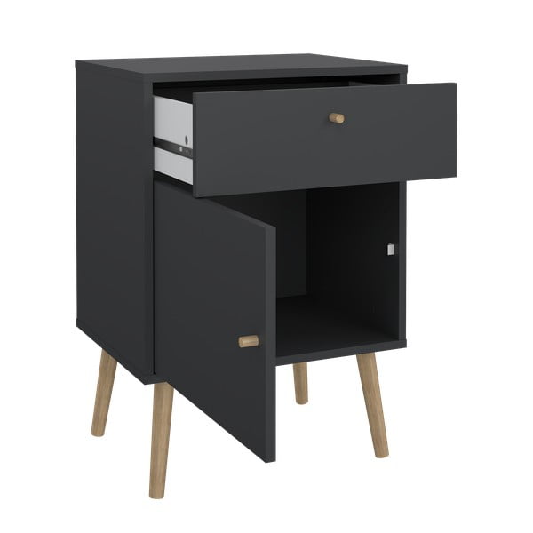 Noptieră gri antracit Bodo – Tvilum-image-1