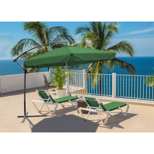 Umbrelă de soare verde ø 300 cm – Garden Pleasure-image-1