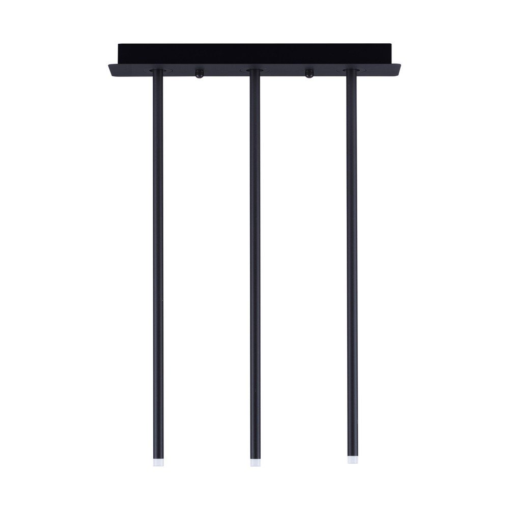 Plafonieră negru-mat LED cu structură flexibilă din aluminiu 10x45 cm Stilvi – Nova Luce