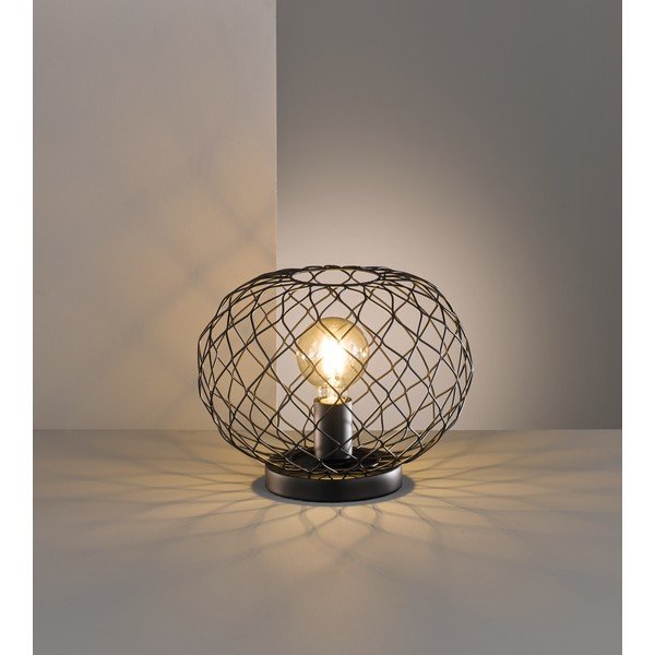 Veioză neagră cu abajur din metal (înălțime 23 cm) Justin – Fischer & Honsel-image-3