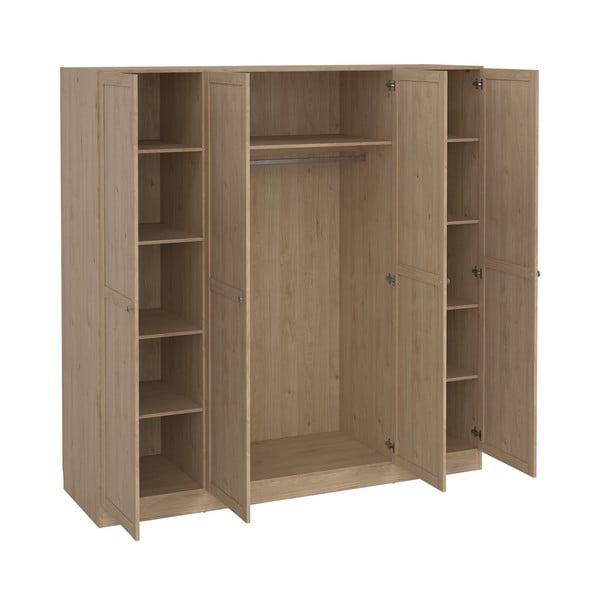 Șifonier cu  aspect de lemn de stejar 195,5x200 cm Billund – Tvilum-image-4