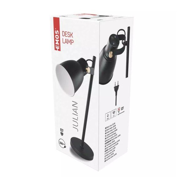 Veioză neagră (înălțime 46 cm) Julian – EMOS-image-1