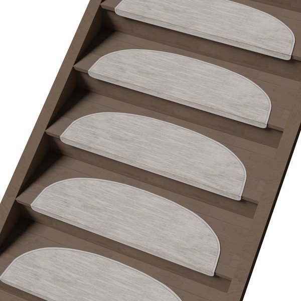 Covorașe pentru scări crem 16 buc. 20x65 cm Desert Sand – Vitaus-image-1