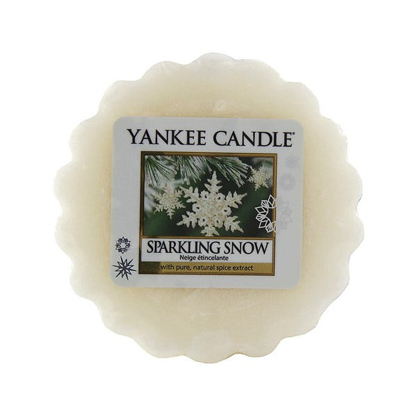 Ceară parfumată pentru lămpi aromaterapie Yankee Candle Sparkling Snow, durată aromă 8 ore