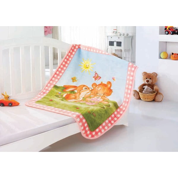 Pătură pentru copii Baby Rabbit, 100x120 cm