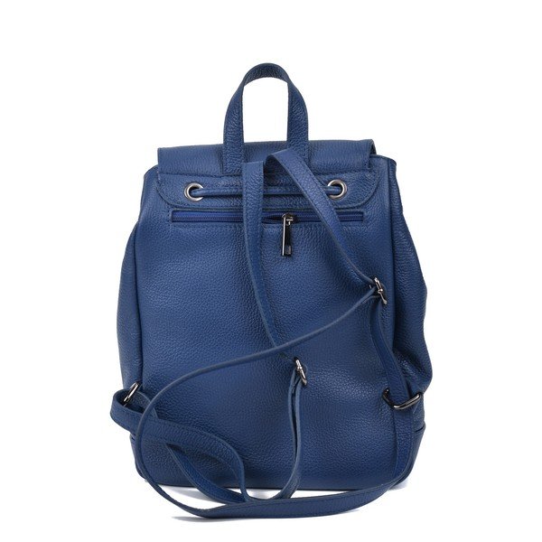 Rucsac din piele Roberta M Aida, albastru-image-3