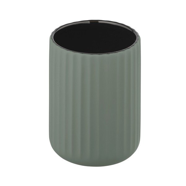 Suport din ceramică pentru periuțe de dinți Wenko Belluno, verde