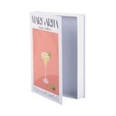 Cutie de depozitare albă/portocalie din hârtie decorativă 18x4x25 cm Margarita – PT LIVING