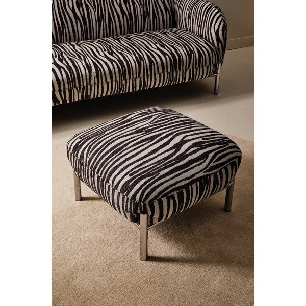 Taburet alb-negru Ramon – Jotex-image-1
