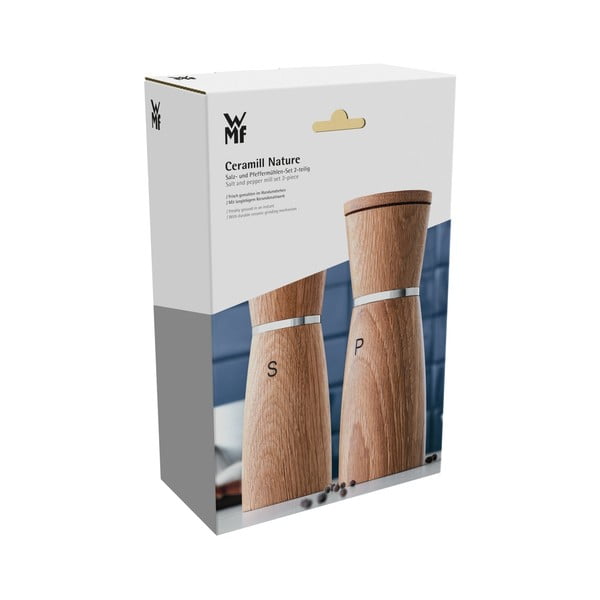 Set 2 râșnițe din ceramică pentru sare și piper WMF Nature-image-1