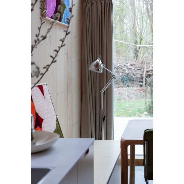 Lampadar argintiu cu structură flexibilă cu abajur din metal (înălțime 137 cm) Reader – Zuiver-image-3