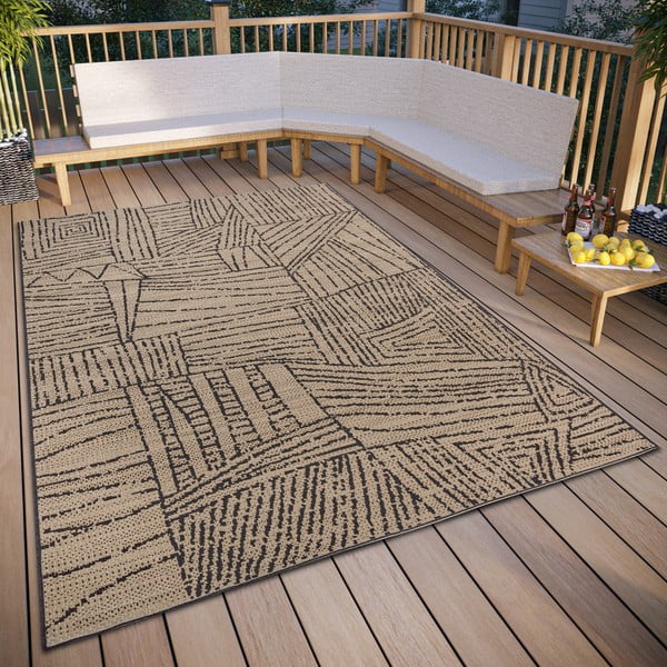 Covor de exterior bej 80x150 cm – Elle Decoration-image-1