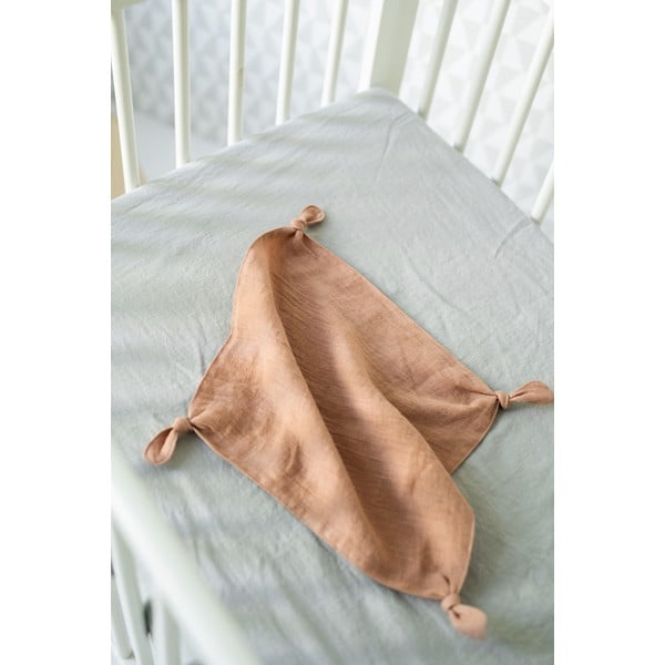 Cearșaf din in pentru copii Linen Tales Nature, 90 x 200 cm, gri-image-1