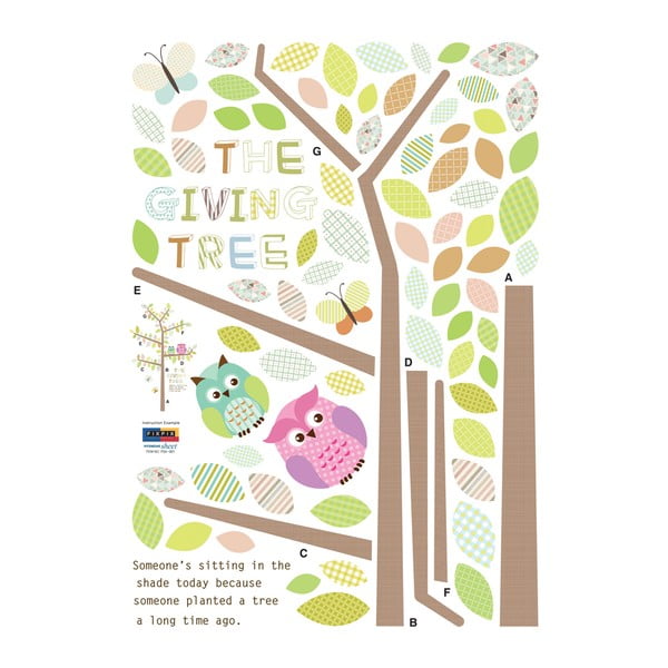 Autocolant Ambiance Owls Butterflies-image-3