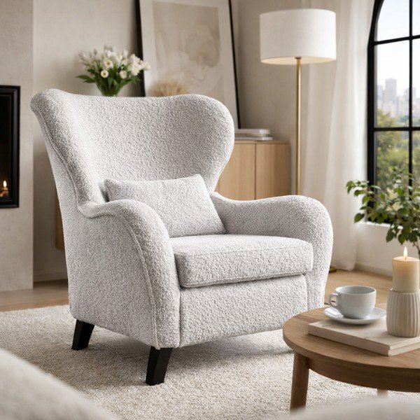 Fotoliu cu spătar înalt Miuform Miuf, gri-image-1