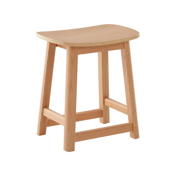 Scaun tip taburet în culoare naturală din lemn de stejar Selene – Jotex