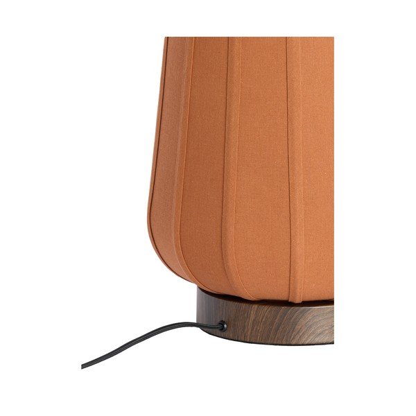 Veioză teracotă din metal cu abajur textil (înălțime 29 cm) Bibia – Light & Living-image-3