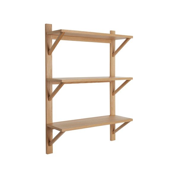 Raft în culoare naturală etajat cu aspect de lemn de stejar 70 cm Triarch – Hübsch