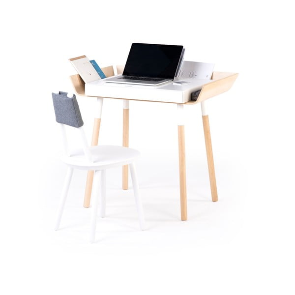 Birou cu 1 sertar EMKO My Writing, alb-image-4