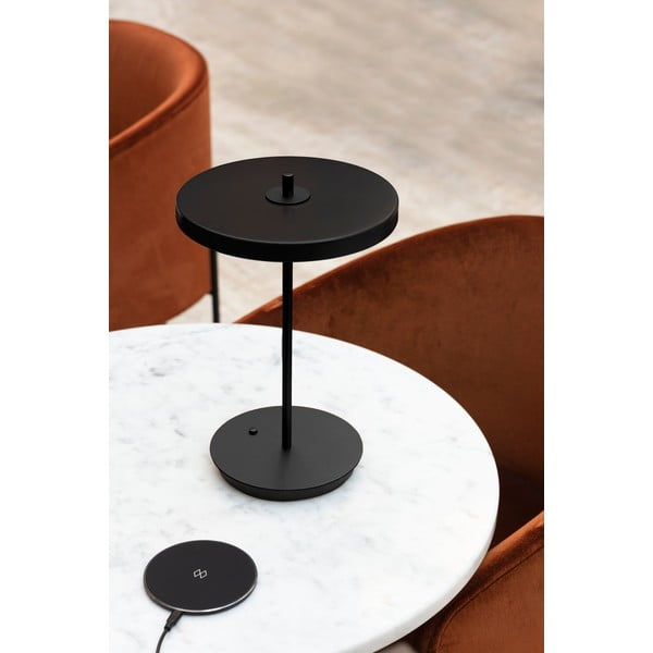 Veioză neagră LED din metal cu abajur din metal (înălțime 31 cm) Asteria Move – UMAGE-image-1