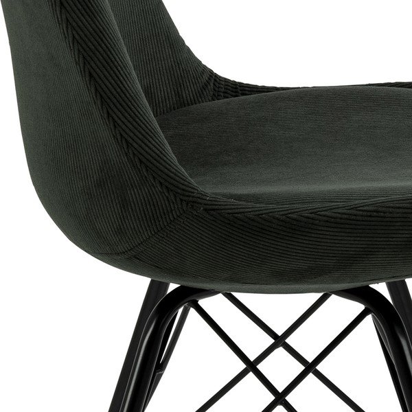 Scaun de sufragerie verde închis Eris - Actona-image-1