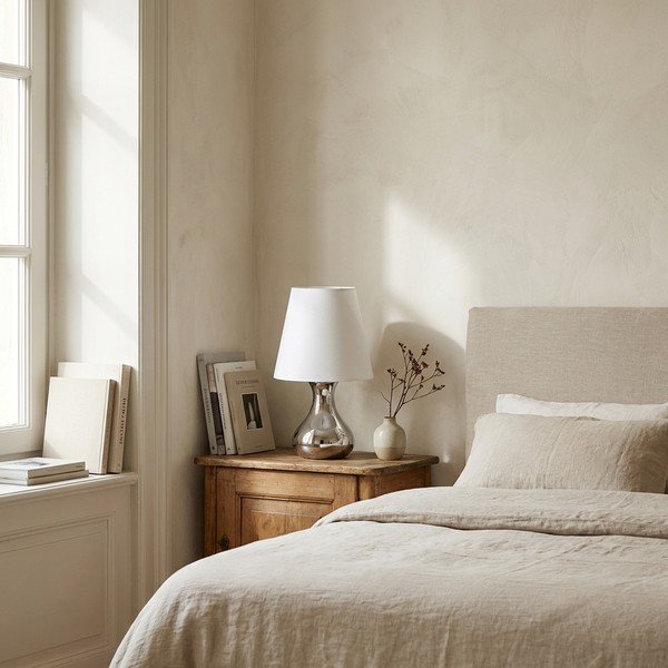 Veioză crem/argintie din metal cu abajur textil (înălțime 36 cm) Nell – Premier Housewares-image-4