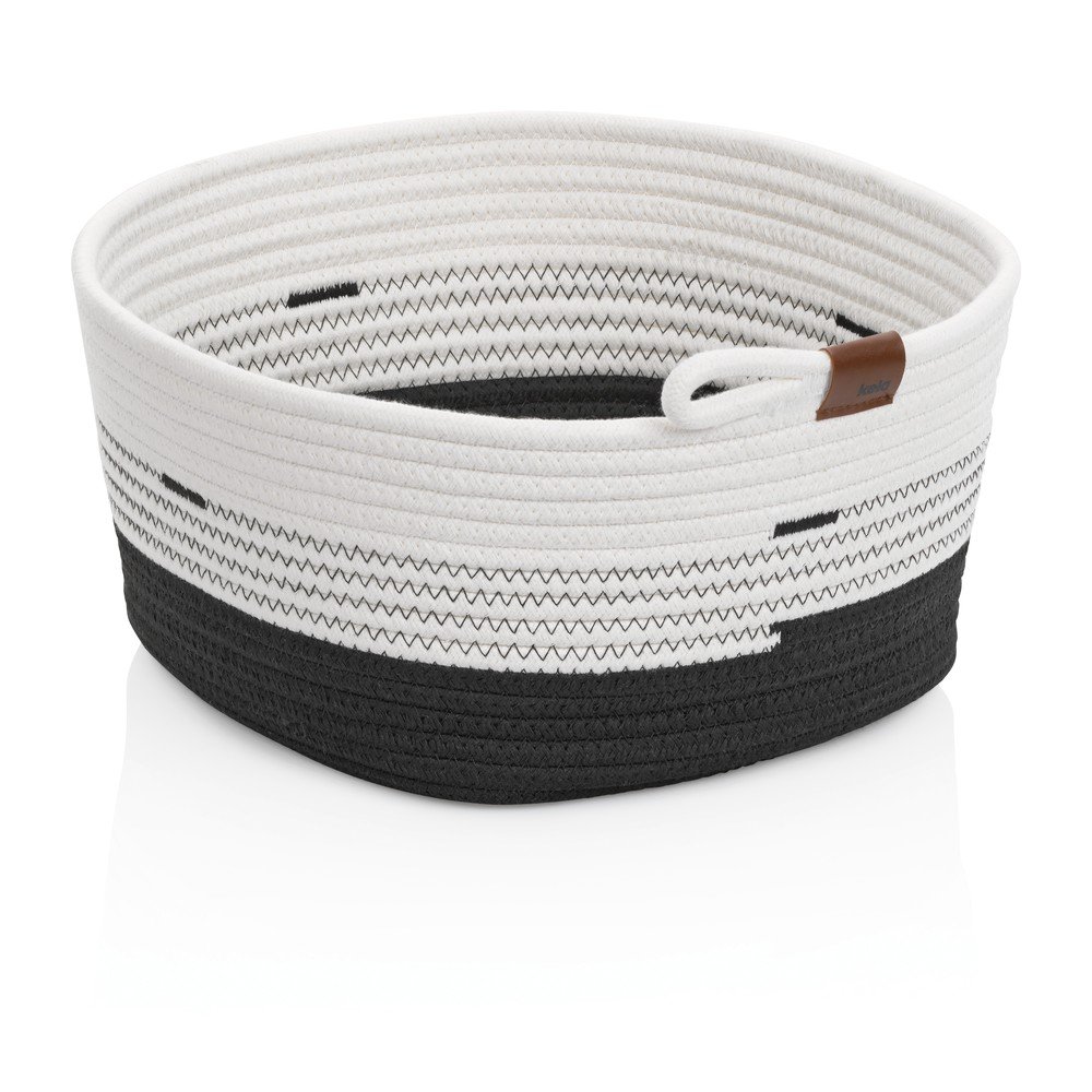 Coș depozitare Kela Hedda, 32 x 27 cm, alb-negru