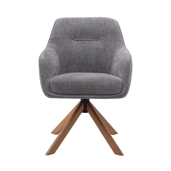 Set de scaune de sufragerie gri 2 buc. tapițat Avola – Unique Furniture-image-4