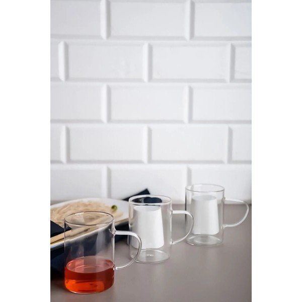 Căni 6 buc. din sticlă 200 ml – Hermia-image-1