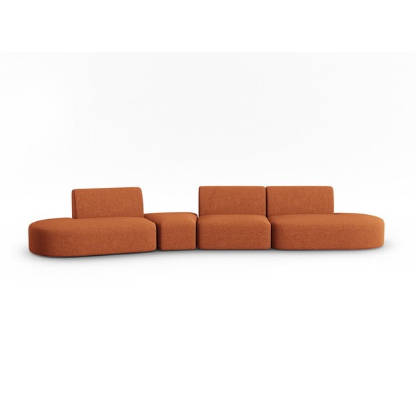 Canapea portocalie 412 cm Shane – Micadoni Home
