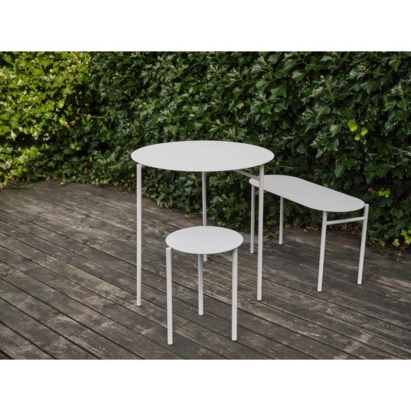 Scaun alb din metal Disc – Zone-image-1