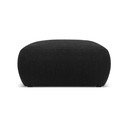 Taburet negru cu tapițerie din stofă bouclé Molino – Micadoni Home