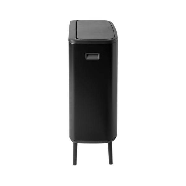 Coș de gunoi negru mat cu senzori de atingere din oțel 60 l Bo Touch Bin Hi – Brabantia-image-2