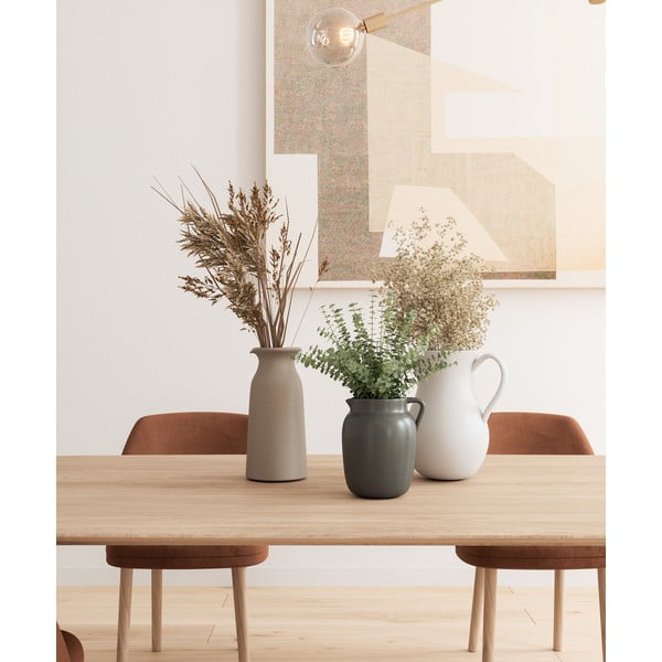 Vază bej din ceramică lucrată manual (înălțime 30 cm) Harmonia – Artevasi-image-1