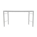 Bancă de grădină gri deschis din metal Disc – Zone